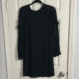 H&M Black Ruffle Dress